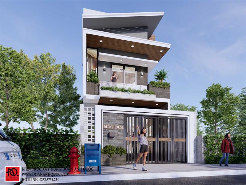 Thiết kế nhà Phan Thiết, Xây nhà trọn gói Phan Thiết, Thi công nhà trọn gói Phan Thiết, Thiết kế Thi công nội thất Phan Thiết Bình Thuận, Công ty Xây dựng Bình Thuận, Thiết kế nhà Bình Thuận, Xây nhà trọn gói Bình Thuận. Tắm mắt với thiết kế nhà phố 2 tầng đẳng cấp nhất Hòa Thắng Bình Thuận