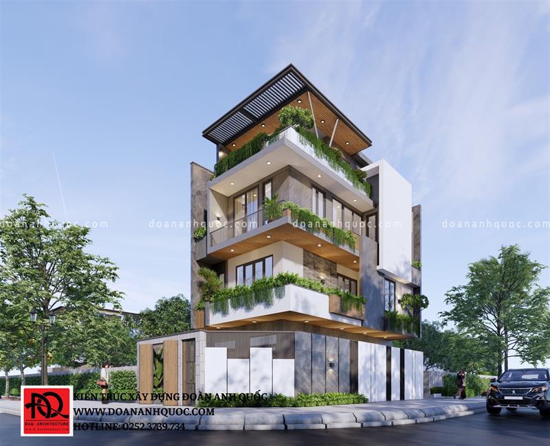 Công ty TNHH Kiến trúc Xây dựng Đoàn Anh Quốc - Tổng Hợp Mẫu Nhà Phố Hiện Đại Ở Phan Thiết - Bình Thuận