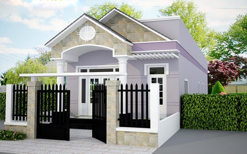 Công ty TNHH Kiến trúc Xây dựng Đoàn Anh Quốc - 10 MẪU NHÀ CẤP 4 NÔNG THÔN HÌNH ỐNG KINH PHÍ THI CÔNG DƯỚI 1 TỶ