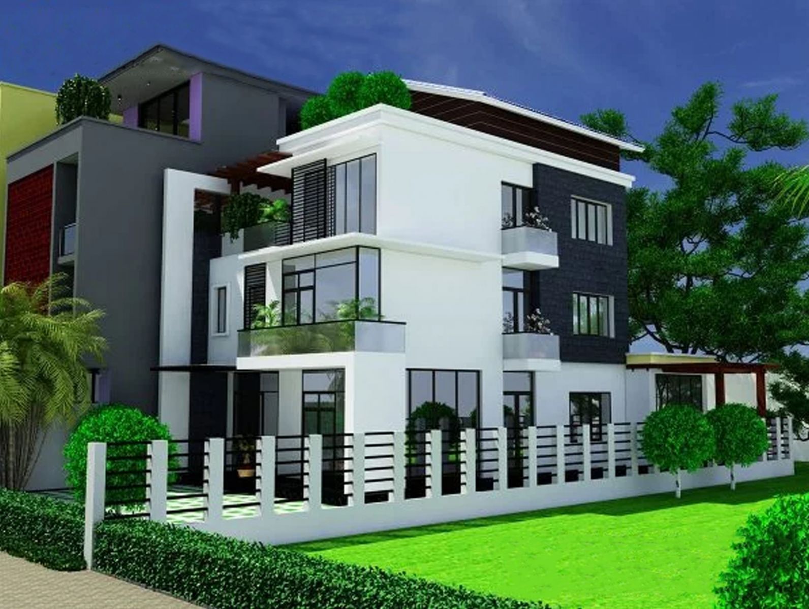 Công ty TNHH Kiến trúc Xây dựng Đoàn Anh Quốc - BIỆT THỰ MINI 3 TẦNG HIỆN ĐẠI 5 PHÒNG NGỦ TẠI PHAN THIẾT