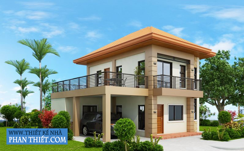 Công ty TNHH Kiến trúc Xây dựng Đoàn Anh Quốc - Biệt thự 2 tầng hiện đại – có sân thượng rộng rãi, thoáng mát tại Phan Thiết