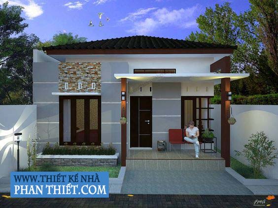 Công ty TNHH Kiến trúc Xây dựng Đoàn Anh Quốc - NHÀ ỐNG 1 TẦNG MẶT TIỀN 7M VỚI PHỐI CẢNH ĐỘC ĐÁO VÀ MỚI LẠ TẠI PHAN THIẾT