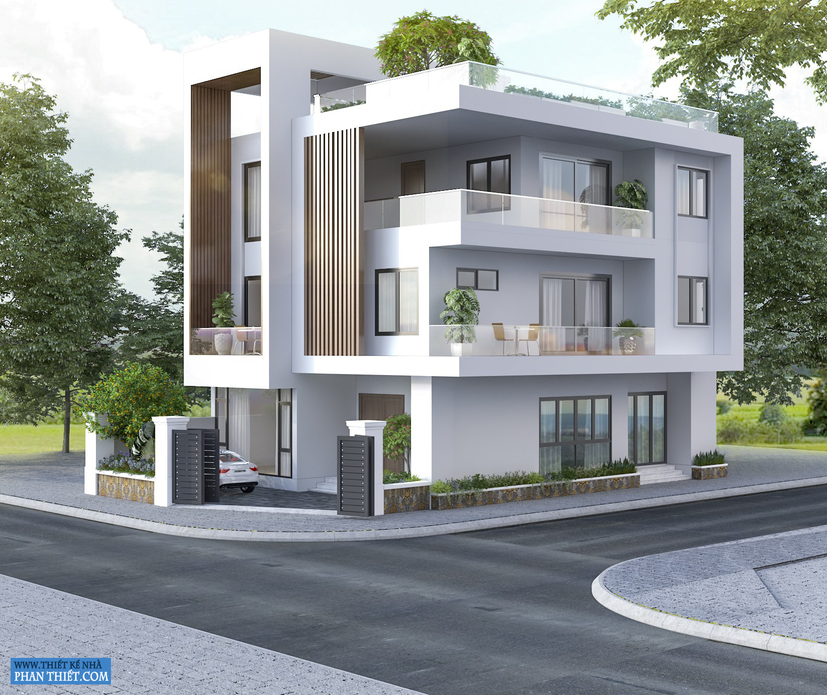 Công ty TNHH Kiến trúc Xây dựng Đoàn Anh Quốc - MẪU THIẾT KẾ BIỆT THỰ PHỐ TẠI PHAN THIẾT